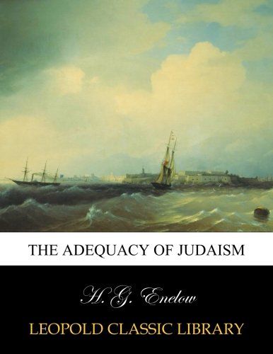 The adequacy of Judaism